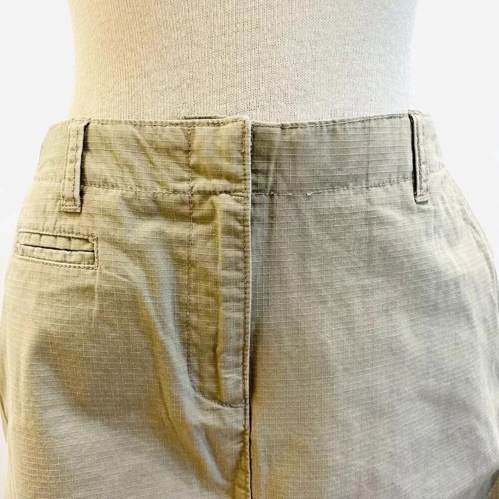 ISAAC MIZRAHI Women Above the Knee 5-Pocket Brown 100% Cotton Skirt Size 6 - Picture 2 of 9